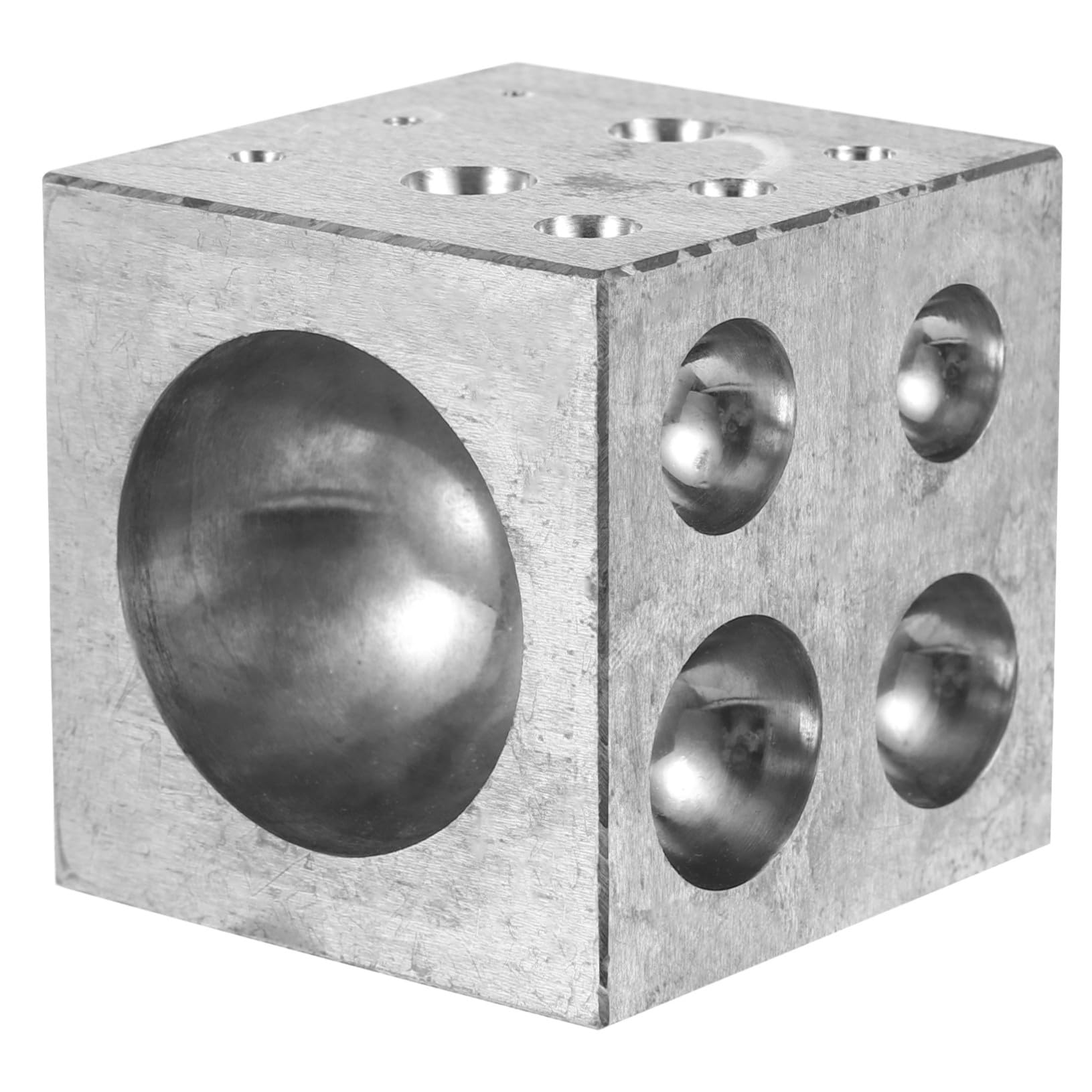 STOBAZA Herramienta para Fabricación de Joyas de Metal Duradero Bloque Dapping Multifuncional con Cavidades para Doming para DIY y Reparación de Anillos y Colgantes