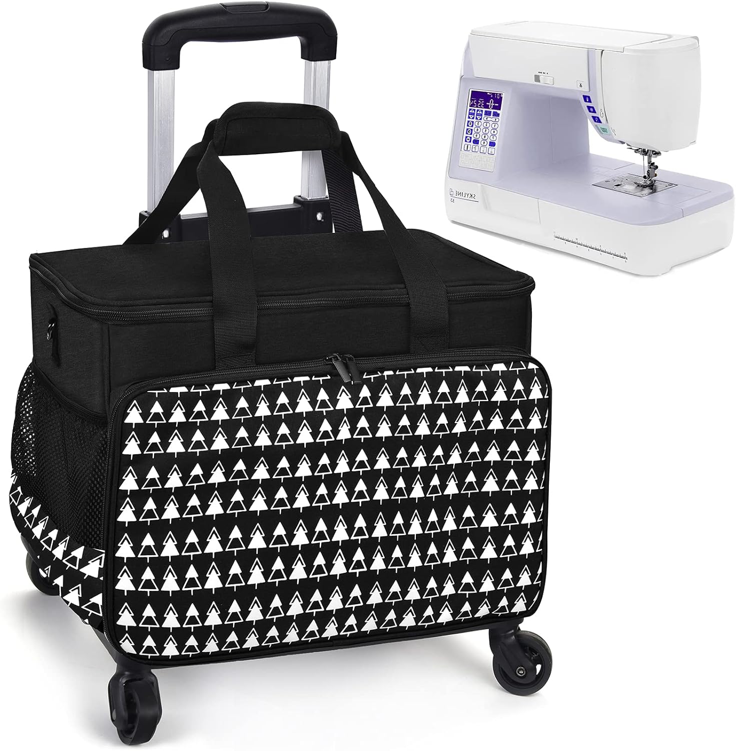 Sewing Machine Carrying Case,Collapsible Trolley Bag with