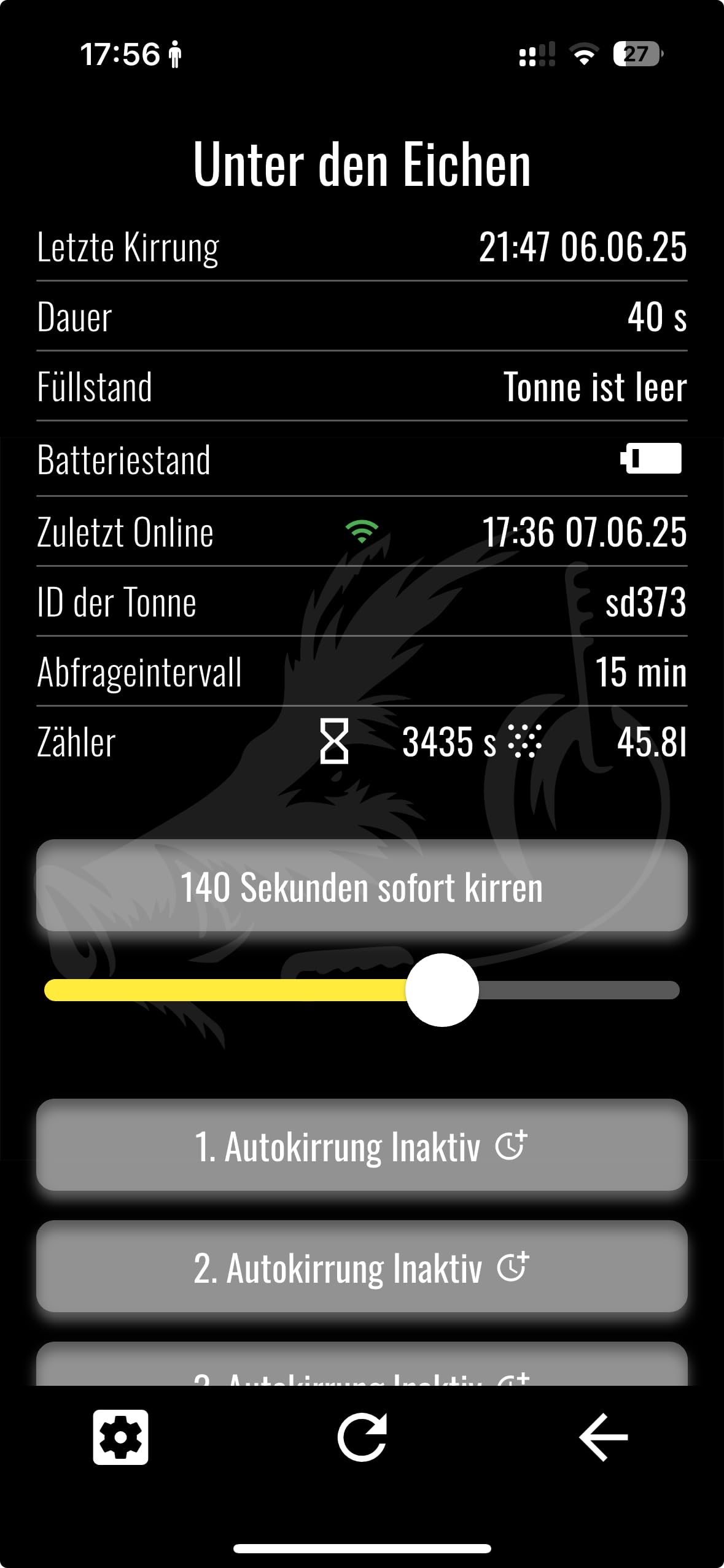 Futterstreuer per App gesteuerter Kirrautomat inkl. SIM-Karte und Daten