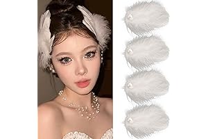 4Pcs White Swan Hair Clip: Adorn Your Hair with Elegance
