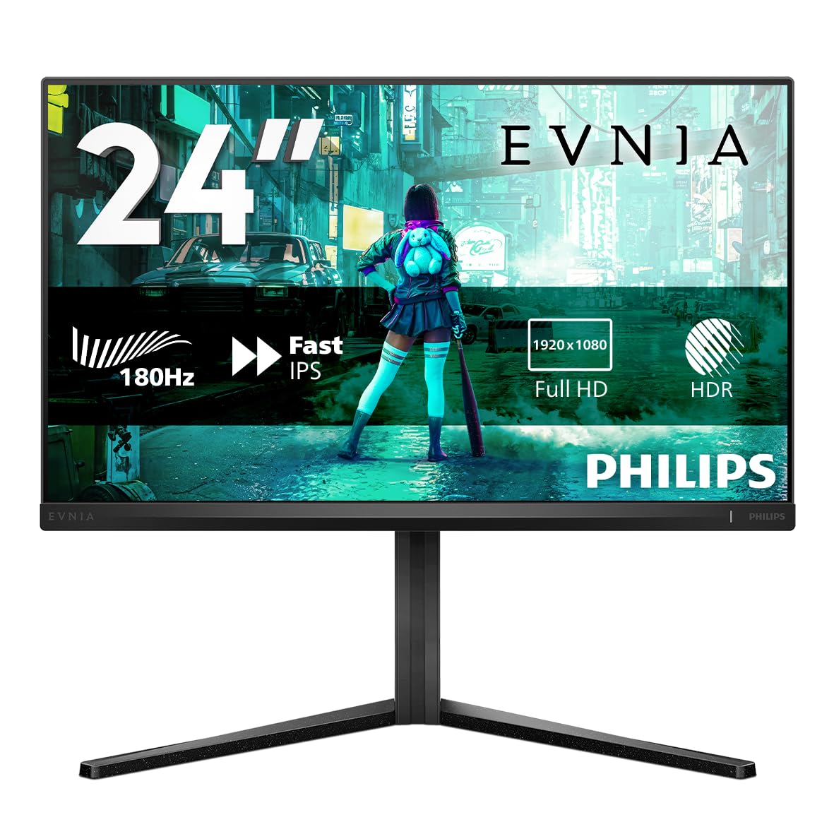 PHILIPS 24インチ1080p180Hz ENVIA 24M2N3200L Fast IPS Gaming monitor フル HD ゲーミングモニター 24M2N3200L/11