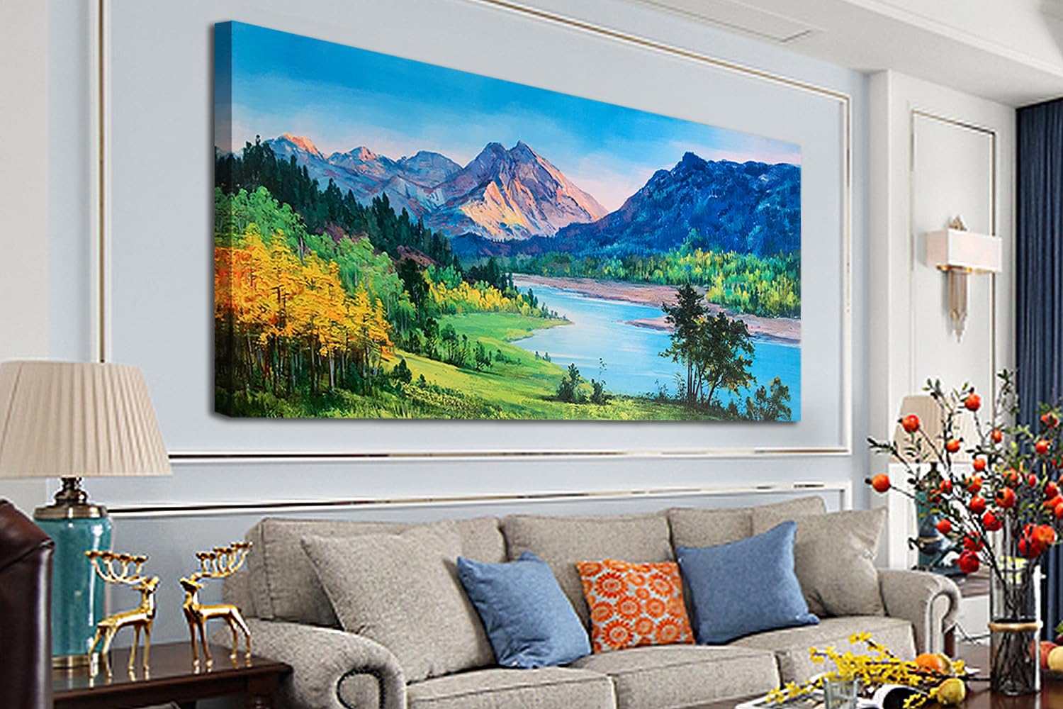 Amazon.com: Ardemy Nature Mountain Canvas Wall Art National