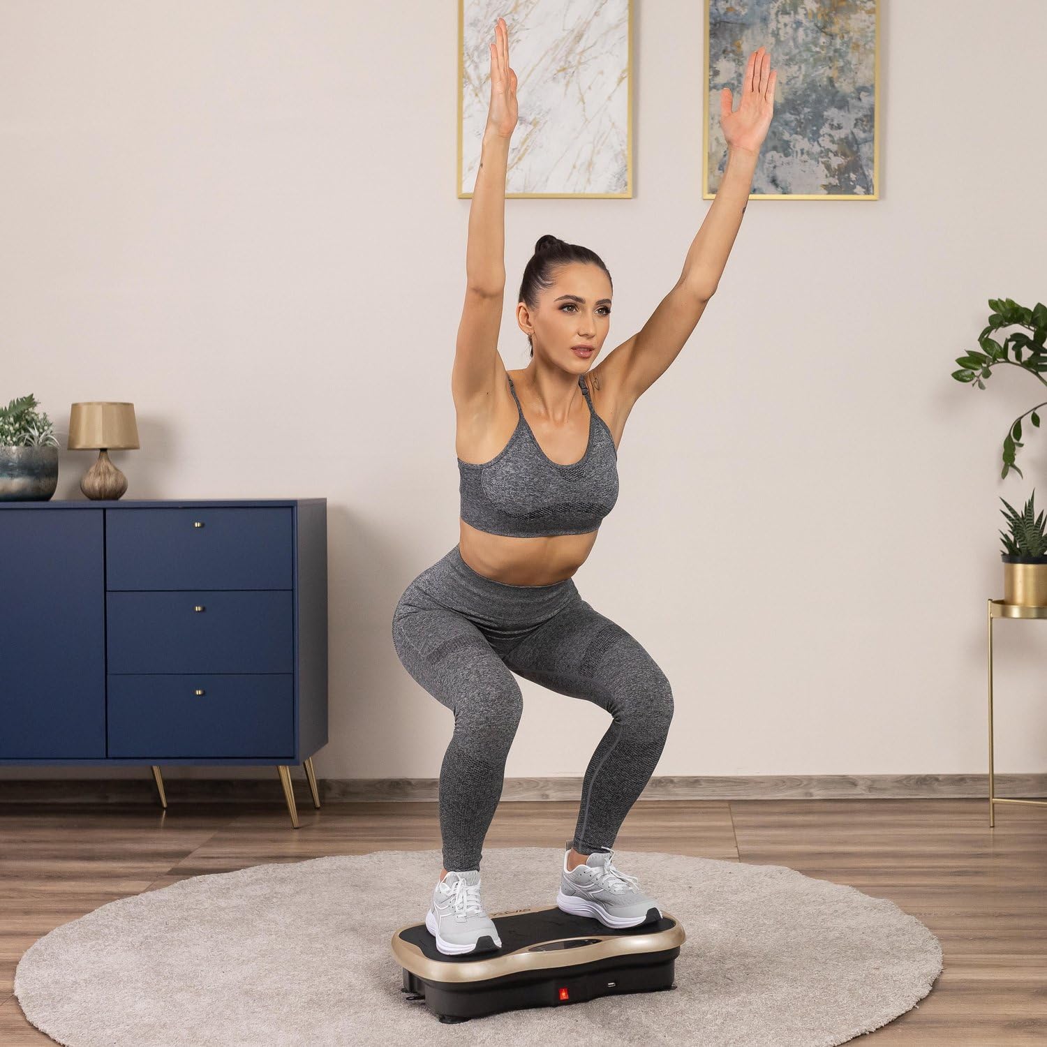 Plateforme Vibrante XP500 Gymtek - Perte de Poids, Plaque Vibrante Fitness, Appareil pour Maigrir, Machine Sport Maison