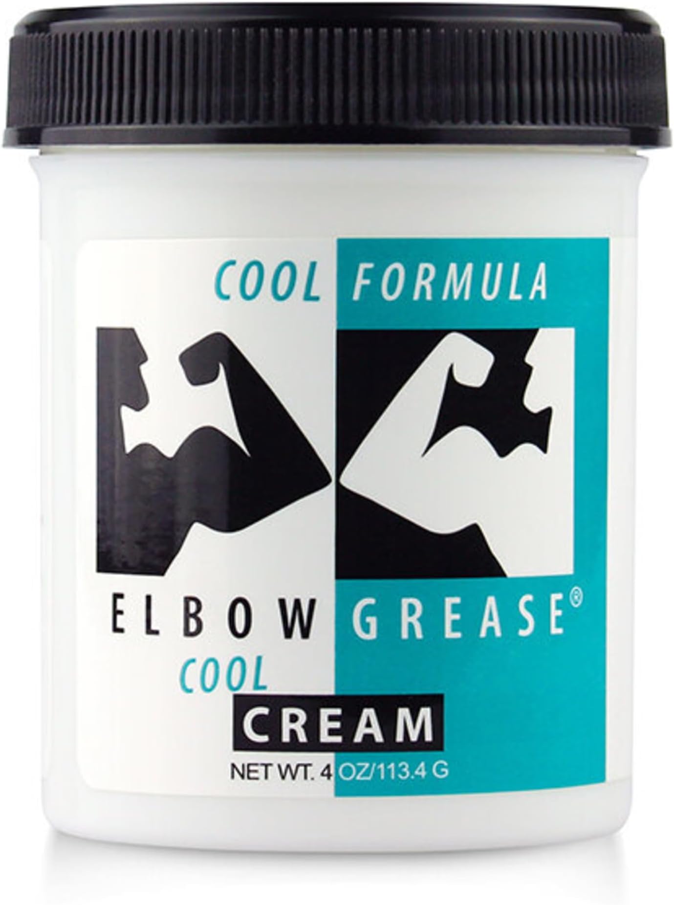 Elbow Grease Cool Massage Cream, Smoothing and Effective Massage Cream for Relaxation, Muscle Tension Relief, and Skin Nourishment – 4 oz (1 Pack)