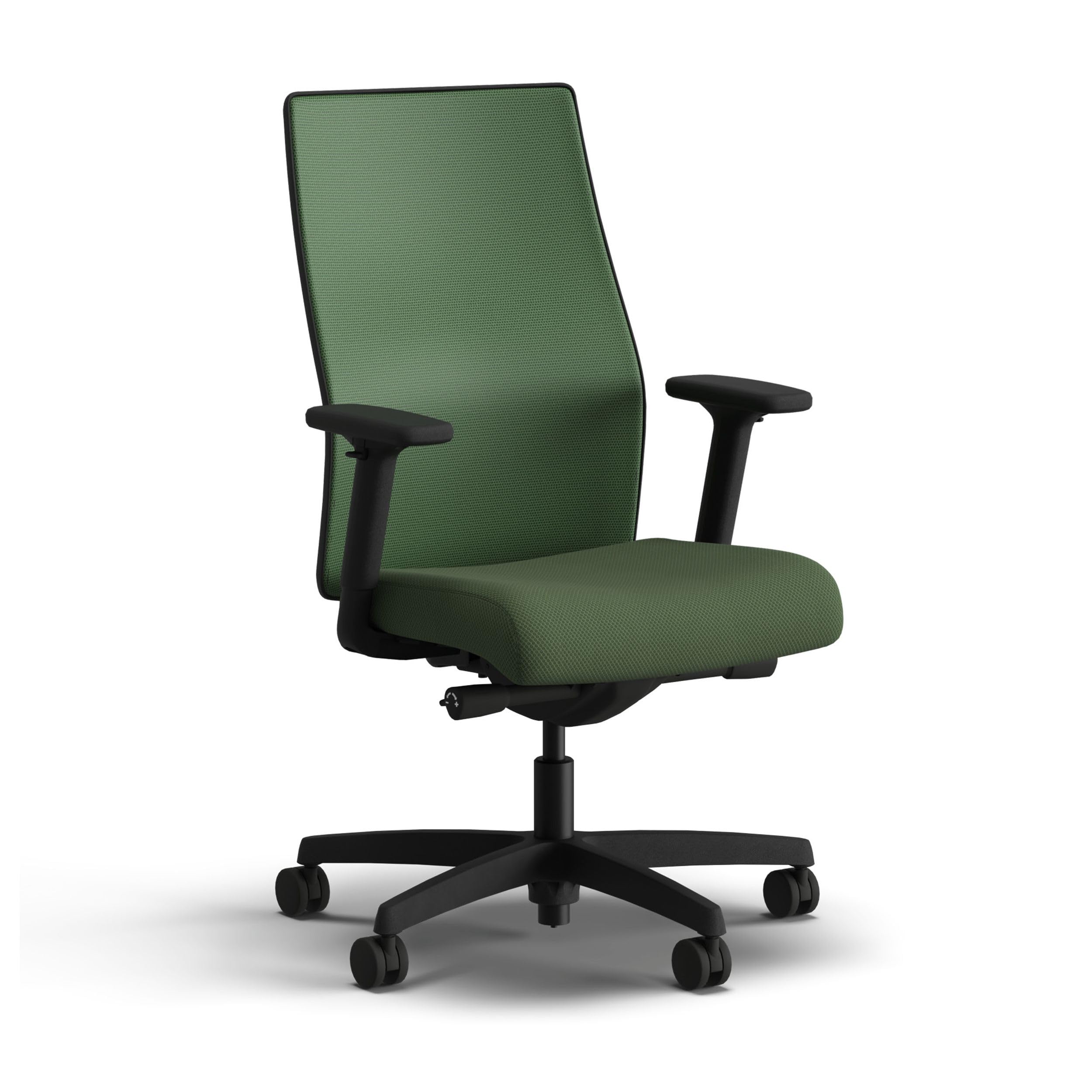 HON Ignition 2.0 Mid Back Task Chair, Spectrum Mesh, Advanced Synchro-Tilt Control, Office Chair with Lumbar Support, Height and Width Adjustable Arms, Black Frame, Leaf