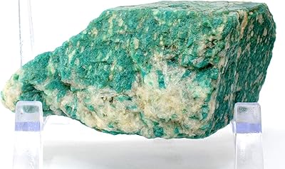 Amazon Com 300g 4 5 Rich Green W Blue Amazonite Rough Natural Sparkling Feldspar Gemstone Crystal Mineral Raw Specimen Russia Home Kitchen
