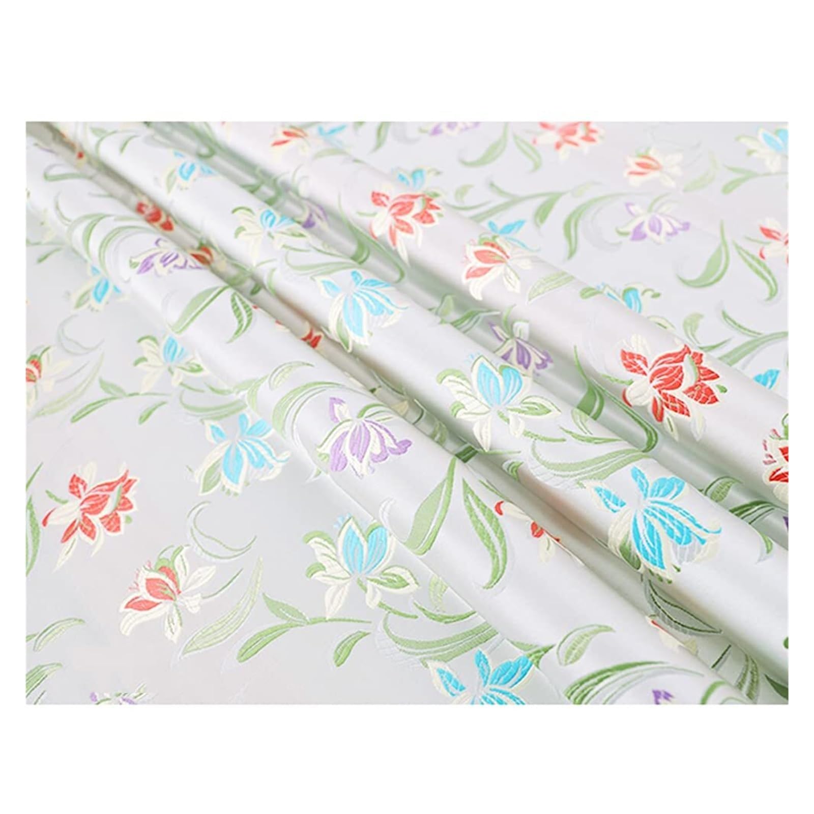 Damast-Polsterbrokat for Möbel und Wohnaccessoires(White,75cm*150cm)