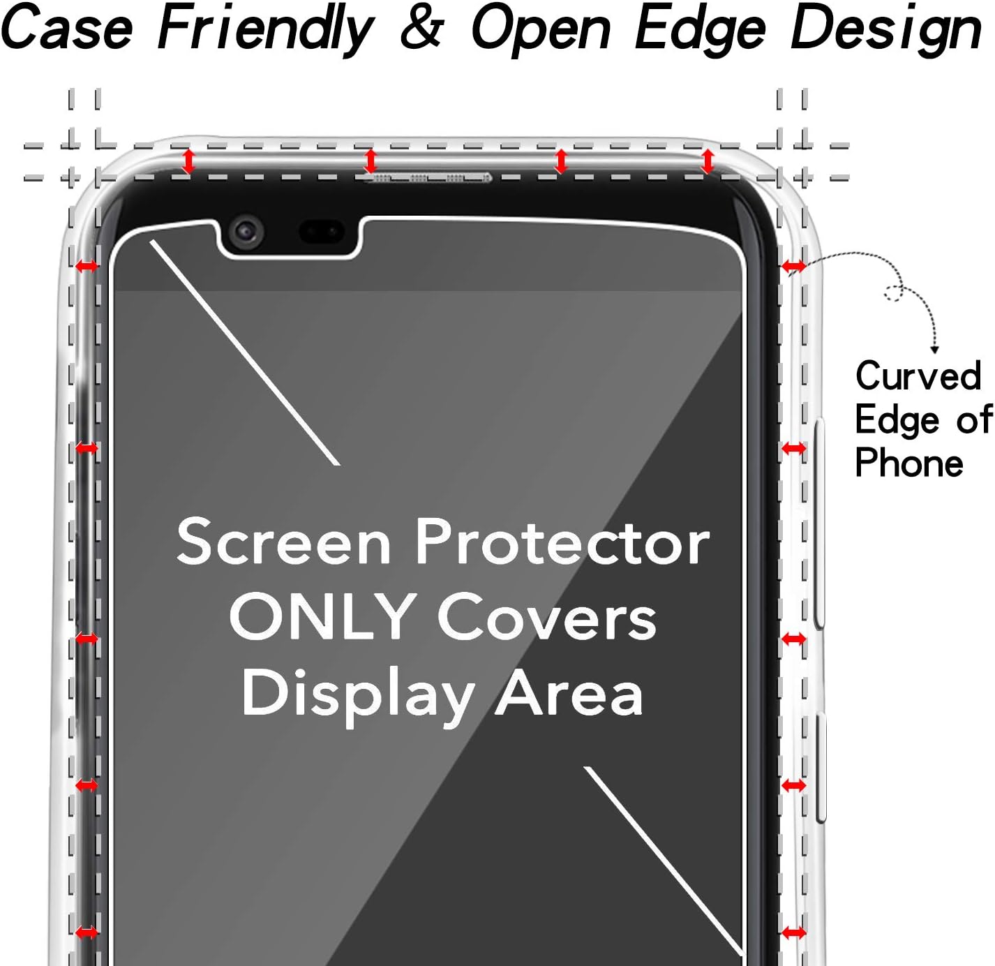 [2-Pack] KATIN For LG K10 Tempered Glass Screen Protector No-Bubble, 9H Hardness, Easy to Install