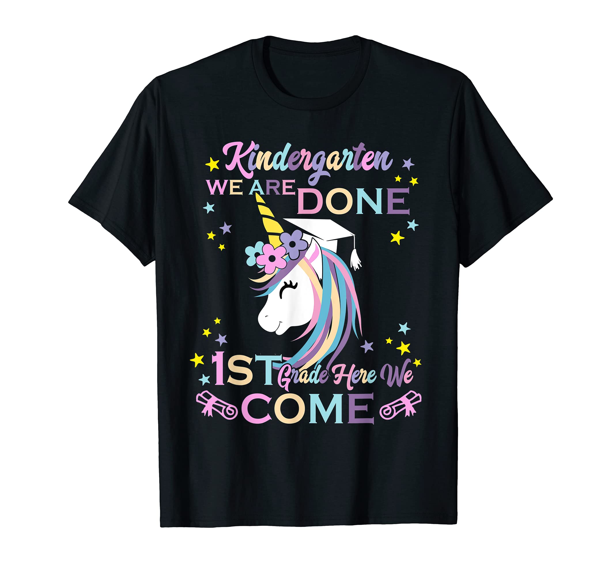 Unicorn Girls Kindergarten Graduation HATCKindergarten Graduation Magical Unicorn T-Shirt