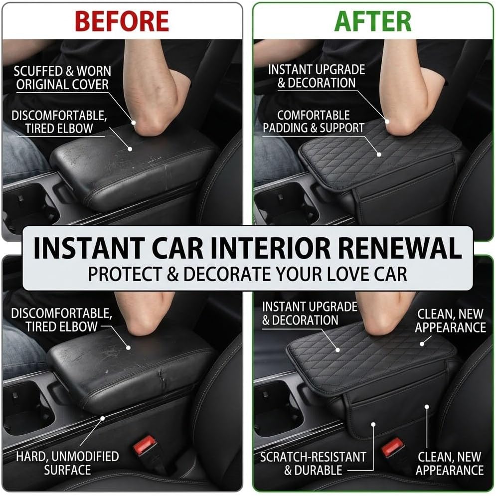 1 Pc Car Center Console Armrest Pad Cover for Honda Odyssey 1994-2025 RL/RC image 5