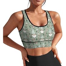 Sports Bras for Women Funny Yoga Crop Tank Tops for Exercise Athletic Workout Running Biker Gym S-2XL