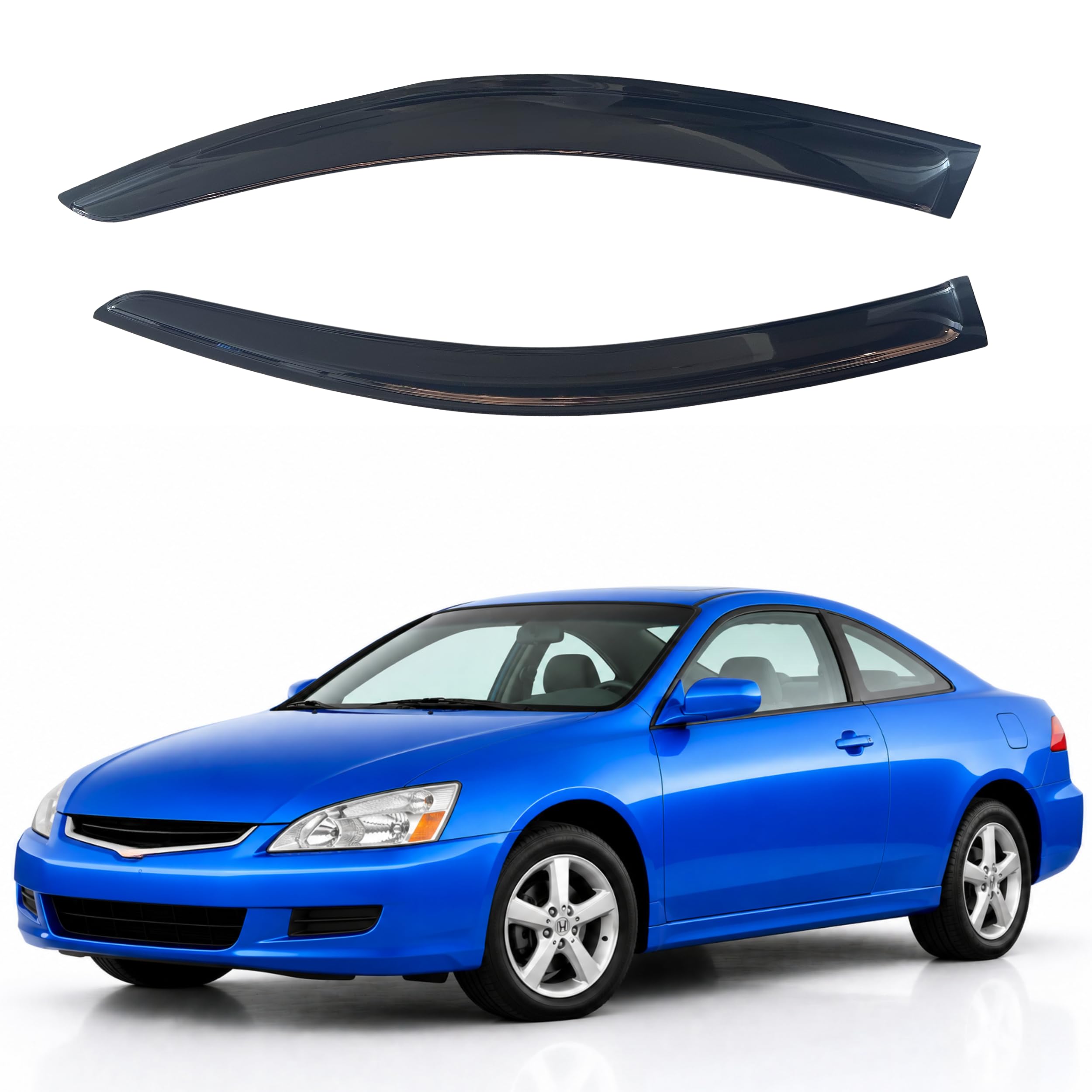 IG Window Visors Fit for 2003-2007 Honda Accord Coupe, Out-Channel Rain Guards Vent Wind Deflectors 2PC, Car Accessories for 03-07 Accord (Coupe Only)