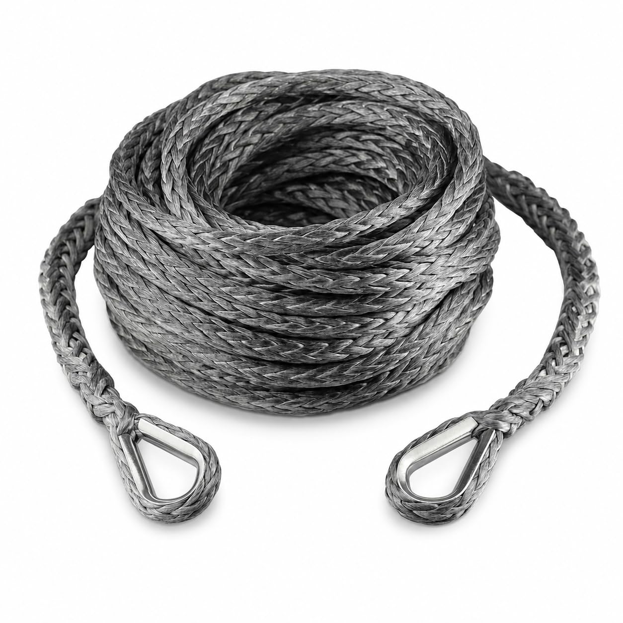 Ucreative 3/8 Inch x 92 Feet Synthetic Winch Extension Rope 26,500 Lbs