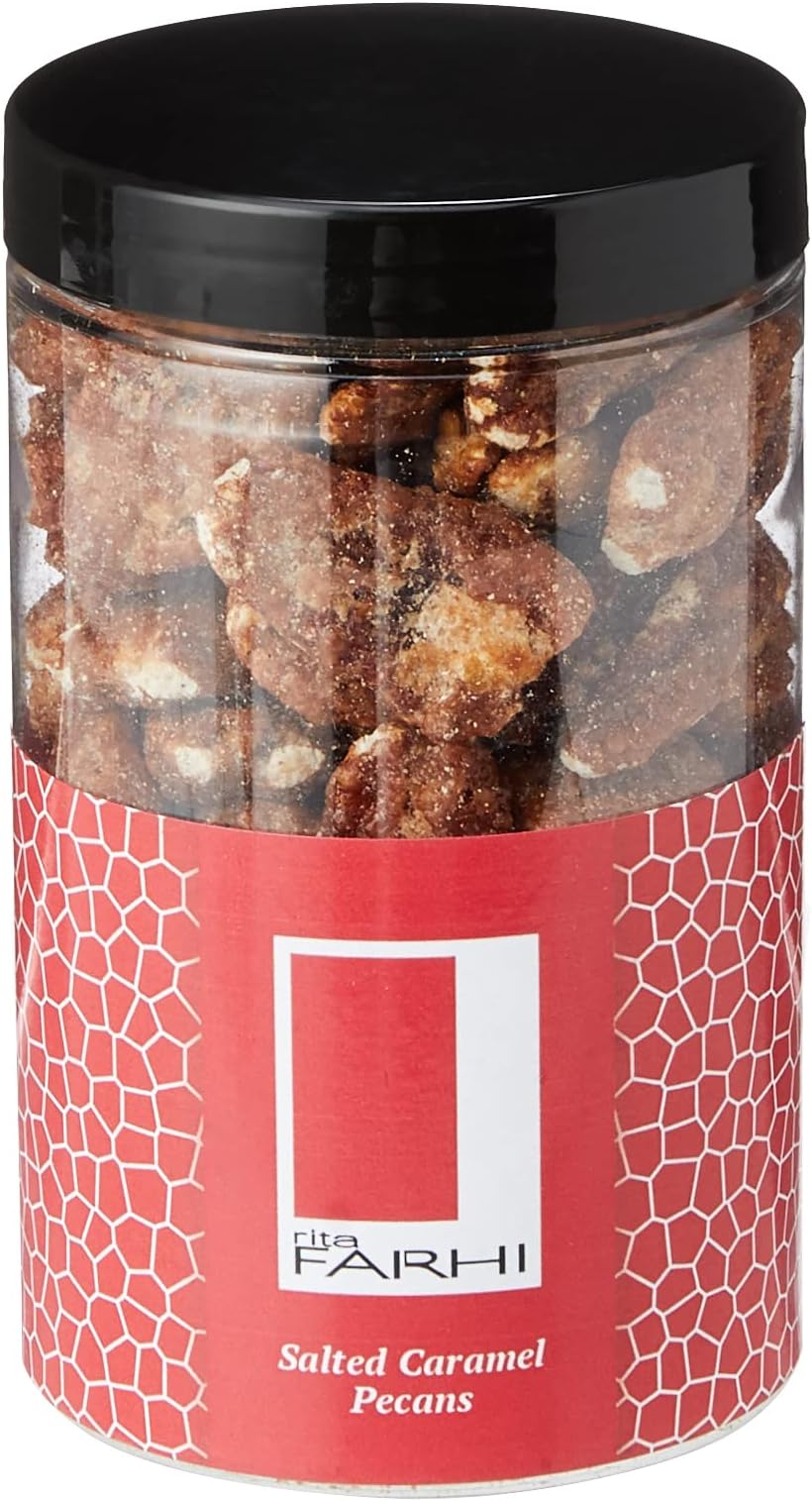 Rita Farhi Caramelised Salted Caramel Pecans in a Luxury Gift Jar 220 g