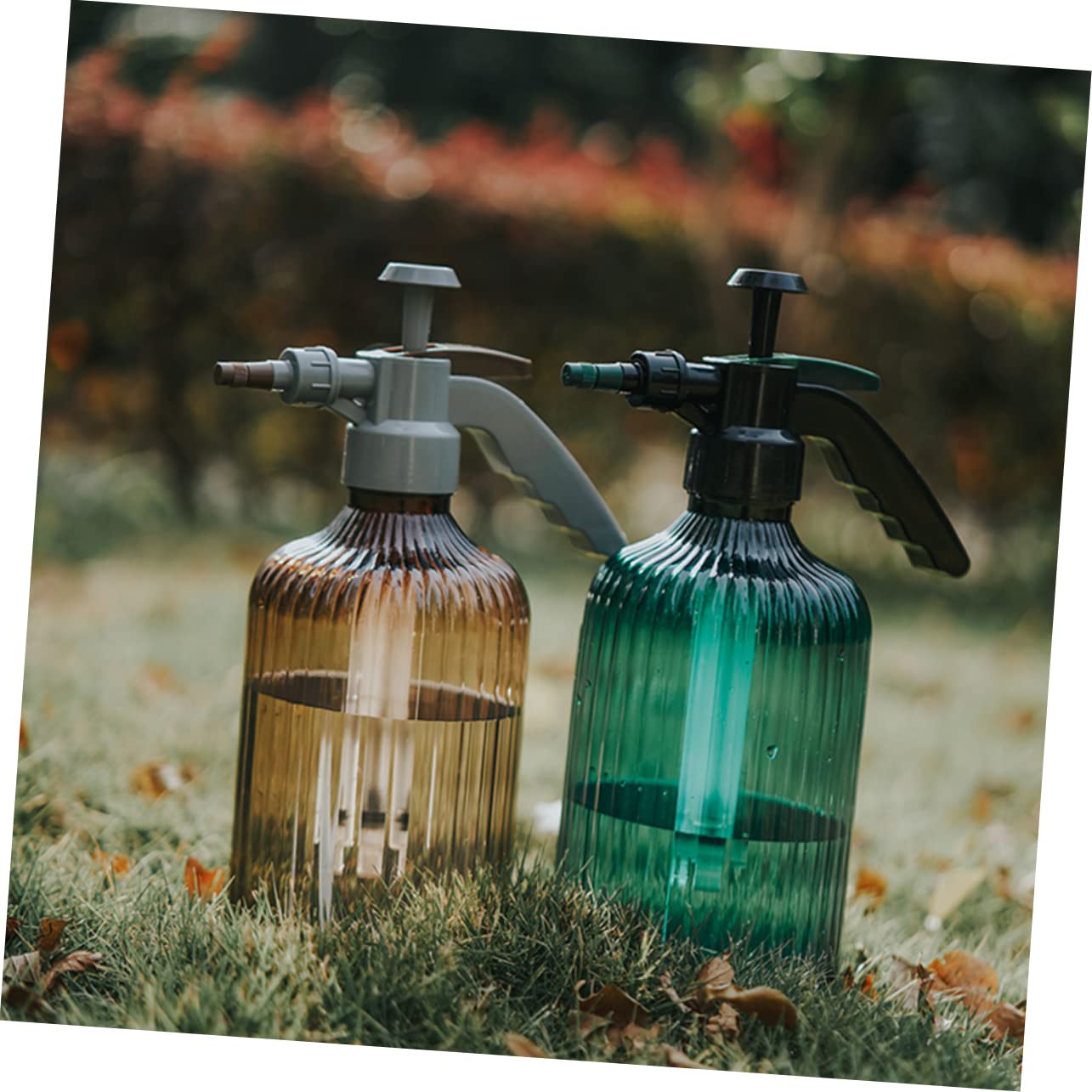 INOOMP 2stücke Handdruck Sprühflasche Für Pflanzenbewässerung Multifunktionale Gießkanne Für Und Garten Design Dunkelbraun Für Salon Und Dorm