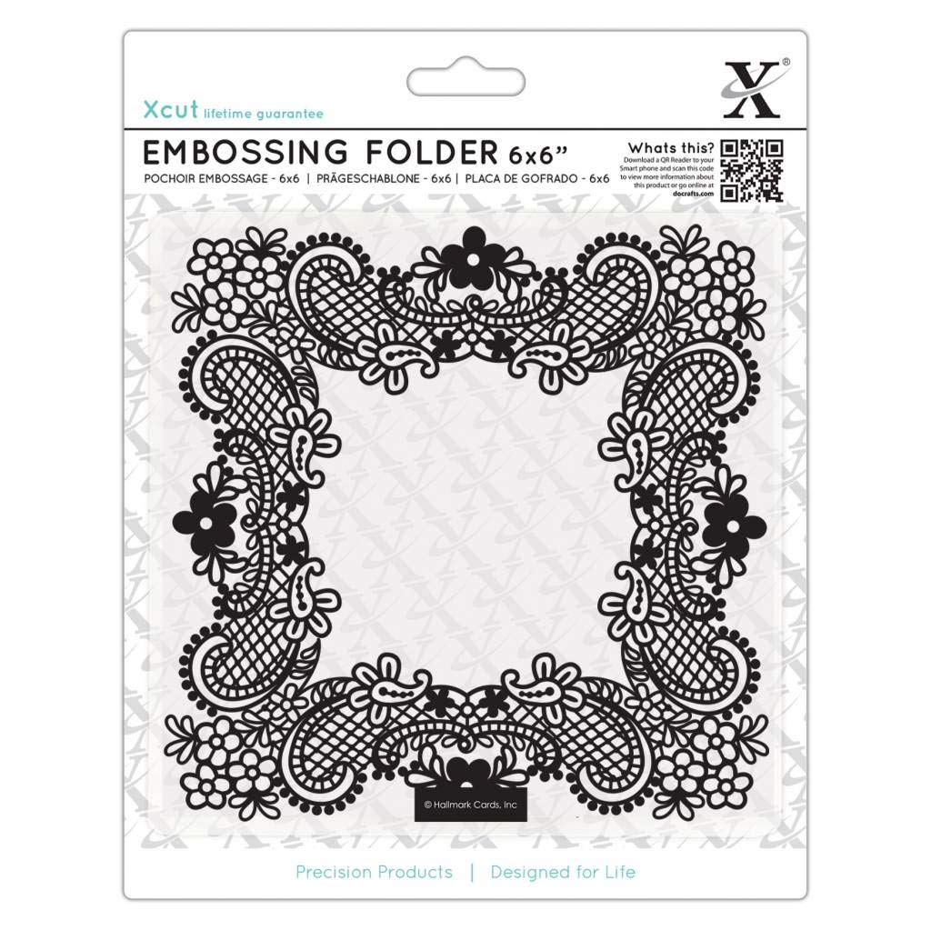 XCUT 6x6" Embossing Folder - Ornate Frame