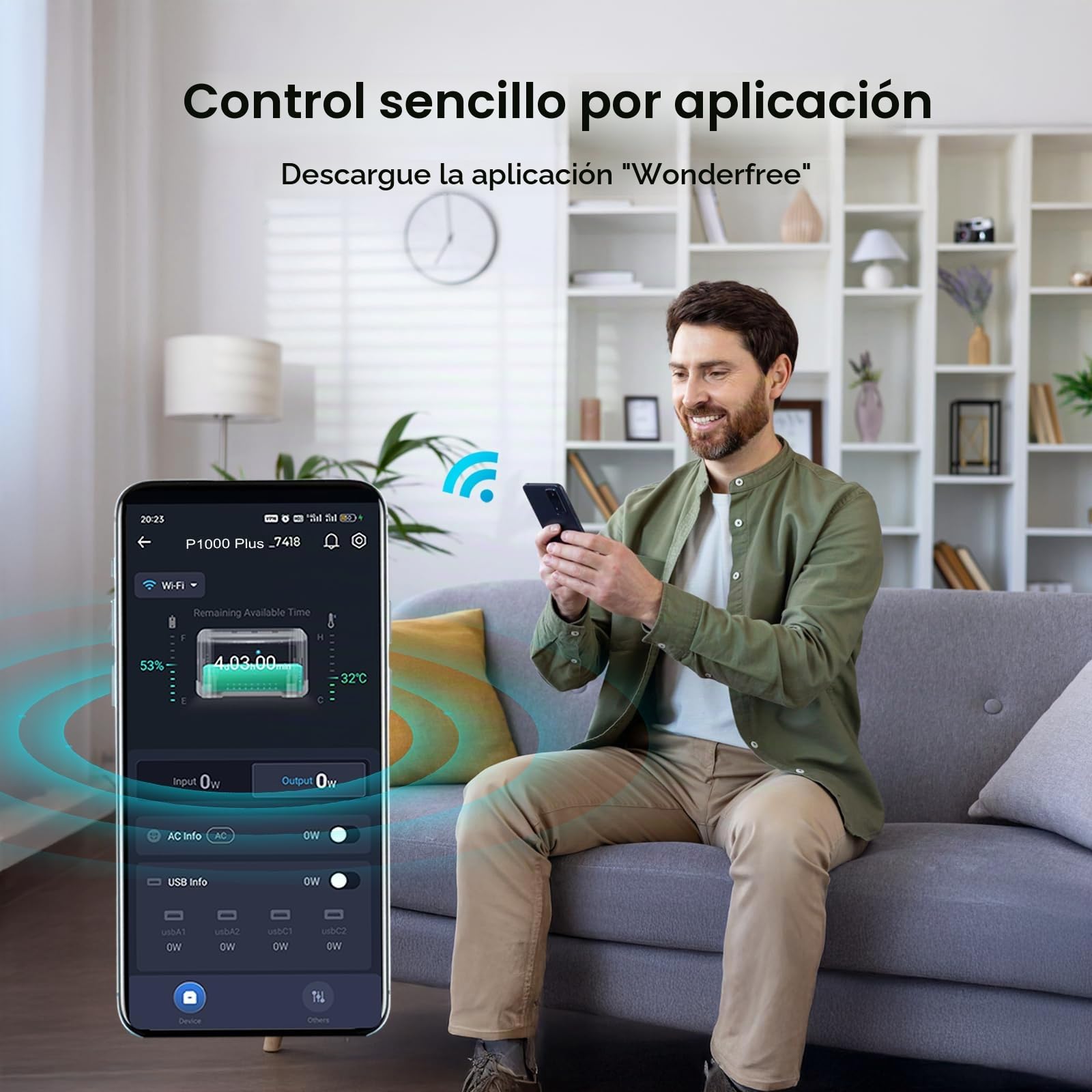 OUKITEL P1000PLUS Estación de Energía Portátil 1800W(Máxima 3600W) con Panel Solar 100W, Generador Solar con Batería LiFePO4 1024Wh, Carga Rápida de 1200 W