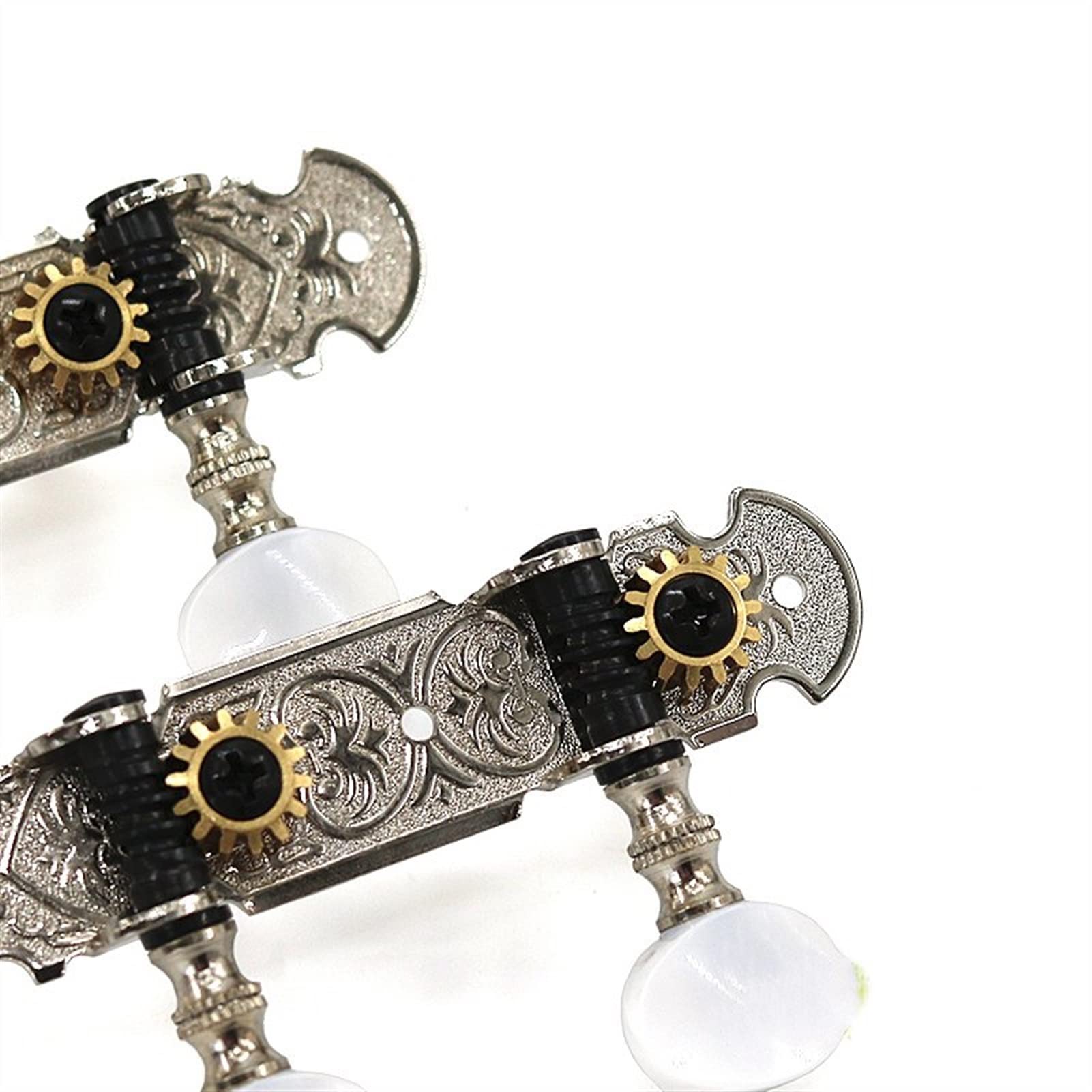 Meccanico accordatore Ukulele Tuning Pegs Pulsante Strings Sintonizzatori Accessori Per La Testa Ukulele Parte +6 Viti Alta Qulity Golden