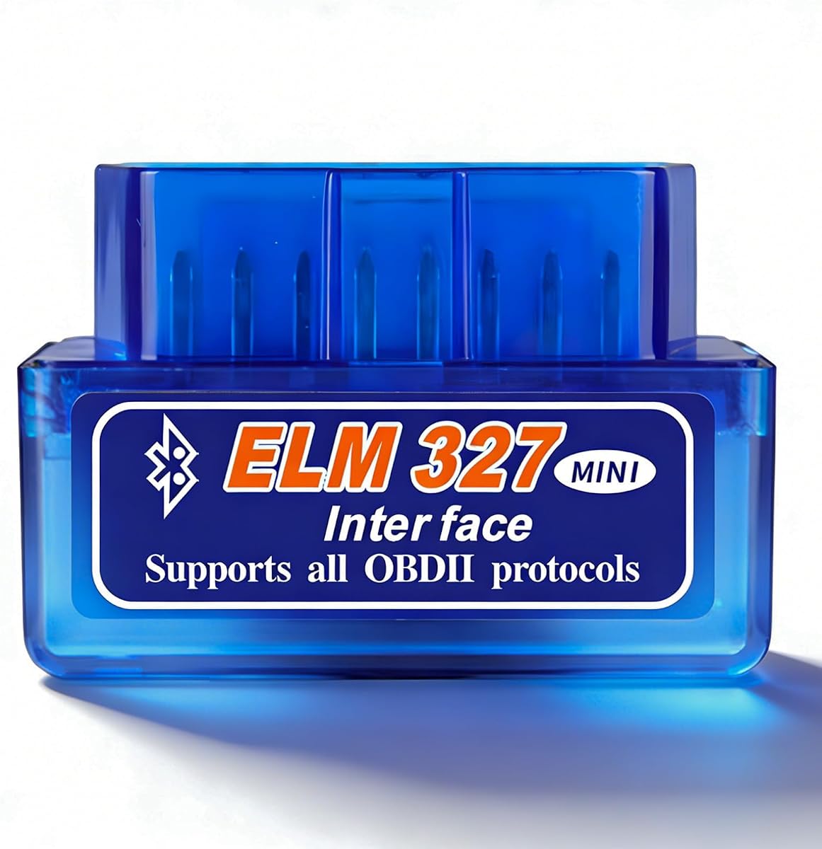 ELM327 OBDII Car Auto Diagnostic Scanner, Professional ELM327 Bluetooth Failure Detector Scan Diagnostic Tool, Mini Wireless OBD2 Engine Fault Code Reader for Android Windows