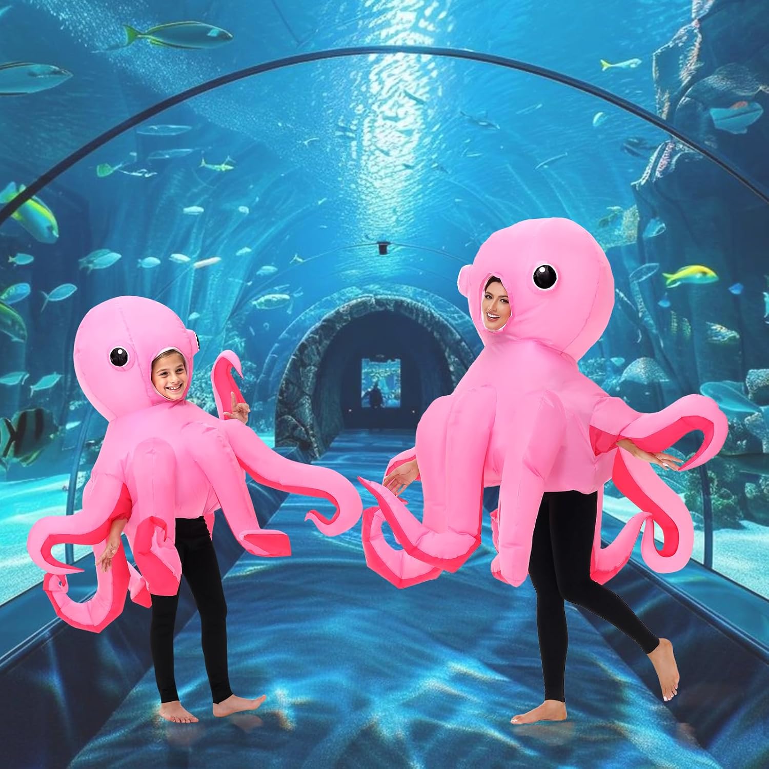 Spinosaurus Inflatable Octopus Costume Kids Inflatable Halloween Costume Funny Inflatable Sea Animal Costume Blow Up Costumes for Boys Girls - Image 3