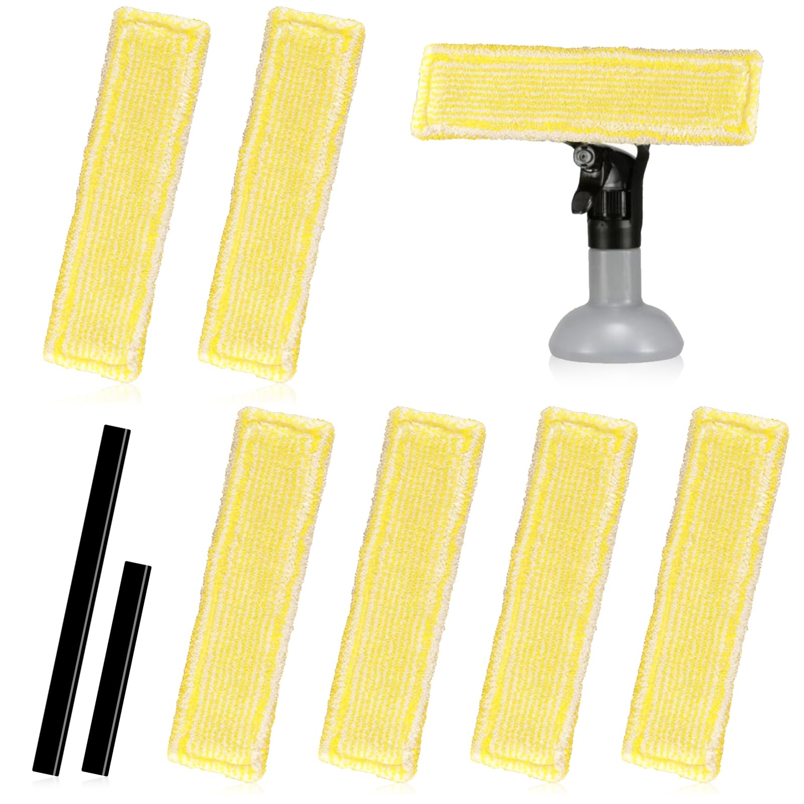 8 Pezzi Chiffons de Nettoyage en Microfibre pour Karcher,Microfibra Compatibili, con WV2 WV5 Accessori, Panno di Pulizia di Ricambio per Vetri Finestra Aspirapolvere