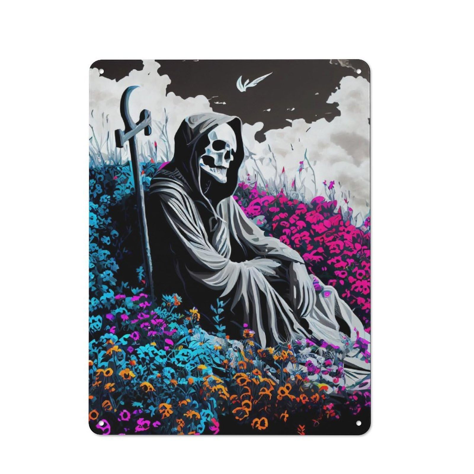 Junmoney Reapers Rest Retro-Style Metal Plaque 40X30cm For Kitchen Or Home Bar, Gift For Home Bar Enthusiasts During The Christmas Season
