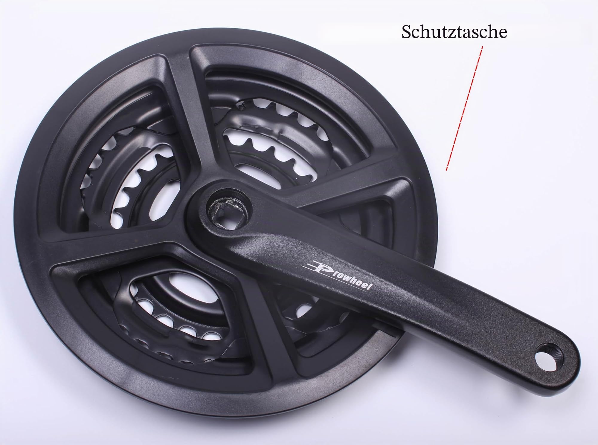 PROWHEEL Fahrrad-Kurbelgarnitur, 42-34-24T/48-38-28T für 3x6/7/8-Gang, Universal-Kurbel-Set, quadratisches Loch, 170 mm, Kurbelarm für Mountainbike