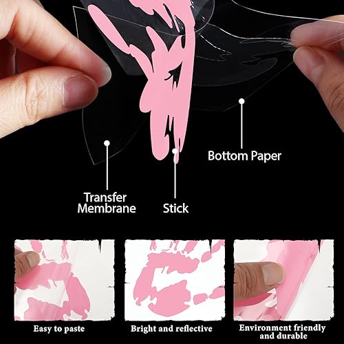 Miniatura 5 de Sabary 2 calcomanías onduladas compatibles con vehículos todoterreno para automóvil, decoración de automóvil para espejo retrovisor izquierdo y