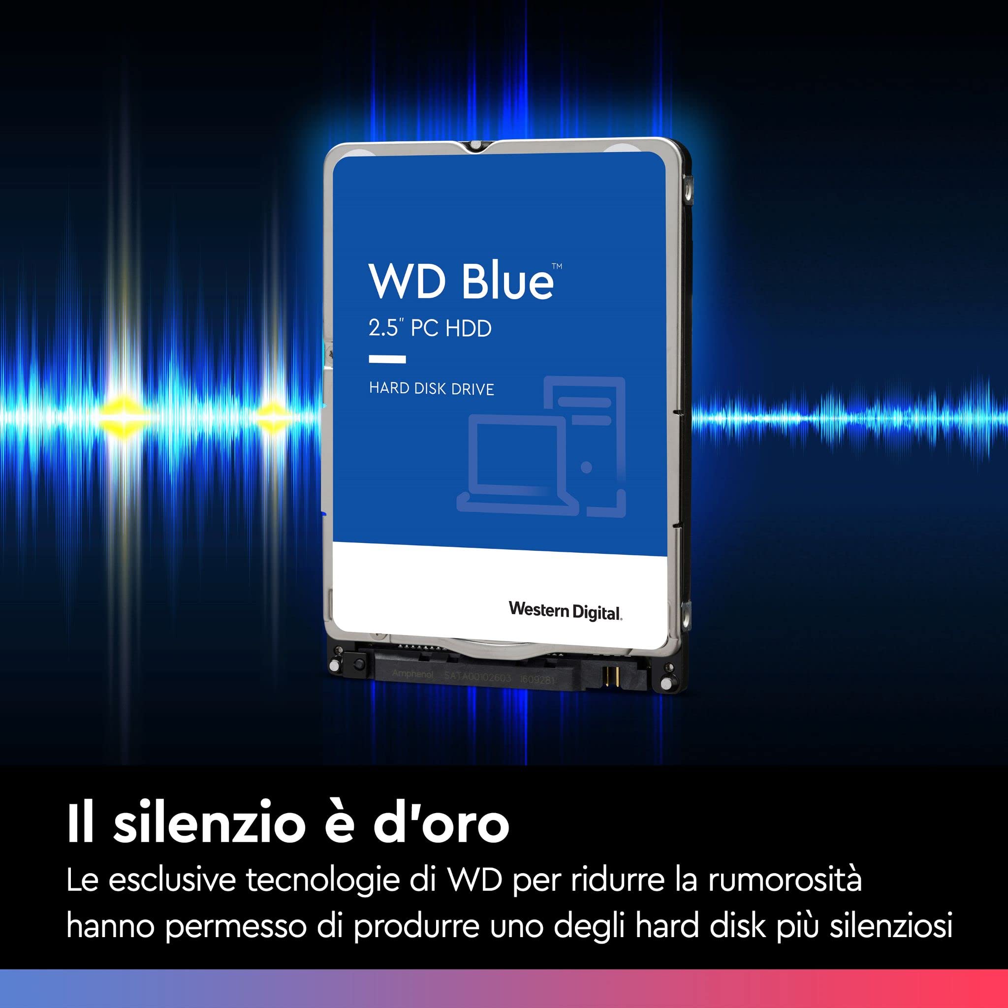 WD Blue 500 GB 2.5 Inch Internal Hard Drive - 5400 RPM Class, SATA 6 Gb/s, 16 MB Cache