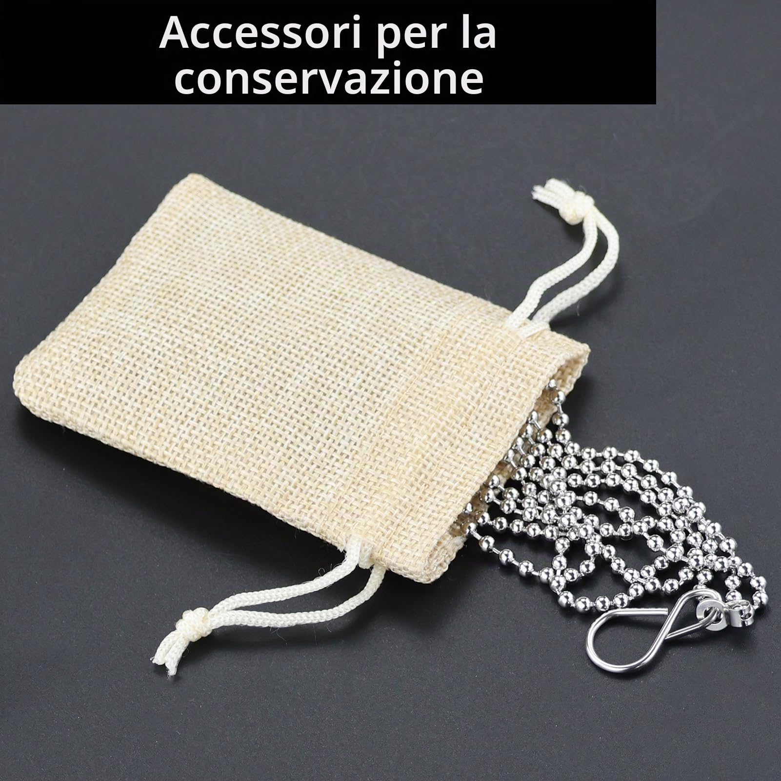 100 Pz Sacchetti di Iuta Piccoli, Sacchi Juta Lino con Coulisse, Sacchetti Regalo Riutilizzabili per Matrimoni, Feste, Gioielli (7 x 9cm)