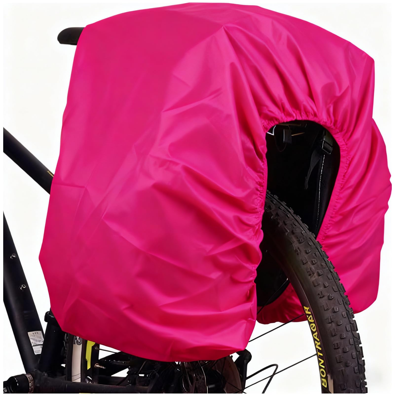 VAOLOAV 80L to 100L Bicycle Rear Rack Rain Cover Bike Trunk Rain Cover Hot Pink