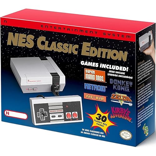 Lenpos Video Gaming Console for NES Mini Classic Edition System, Pre-Loaded 30 Original for NES Classic Games