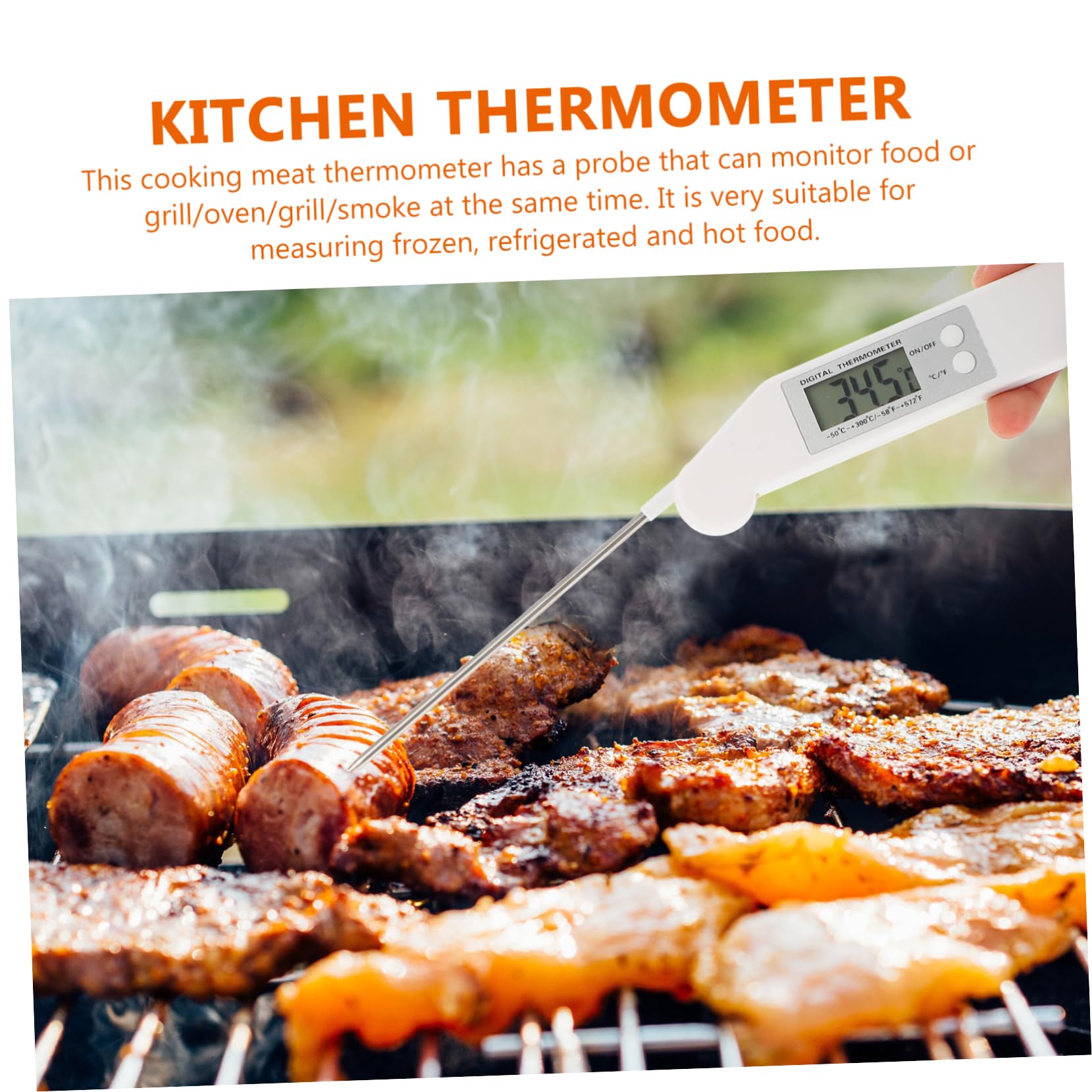 IMIKEYA 3 Pezzi Digitale Carne Cucinare Carne Impermeabile Cucina Griglia Abs