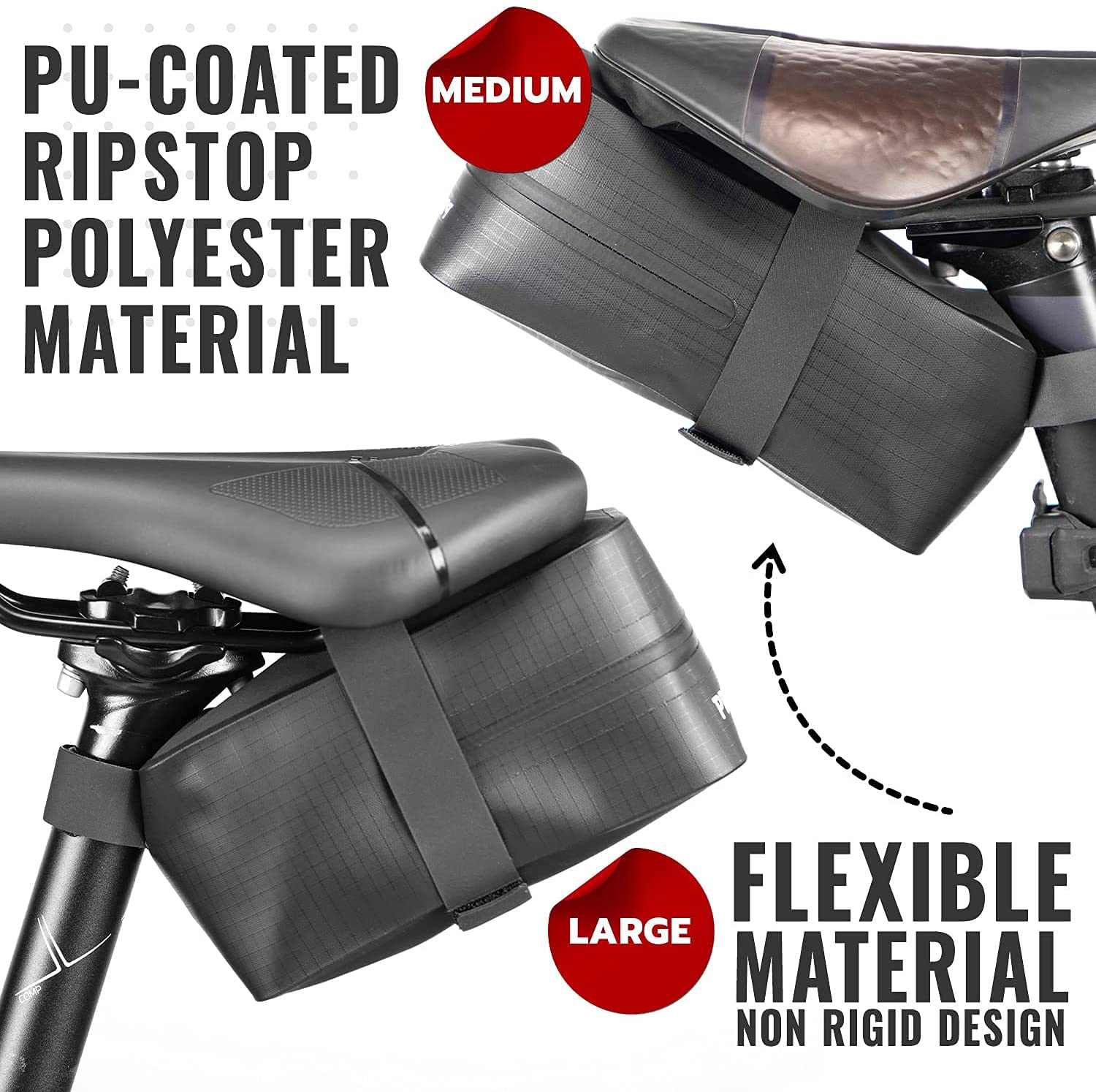 Amazon.co.jp: PRO BIKE TOOL 自転車サドルバッグ - ストラップオン 