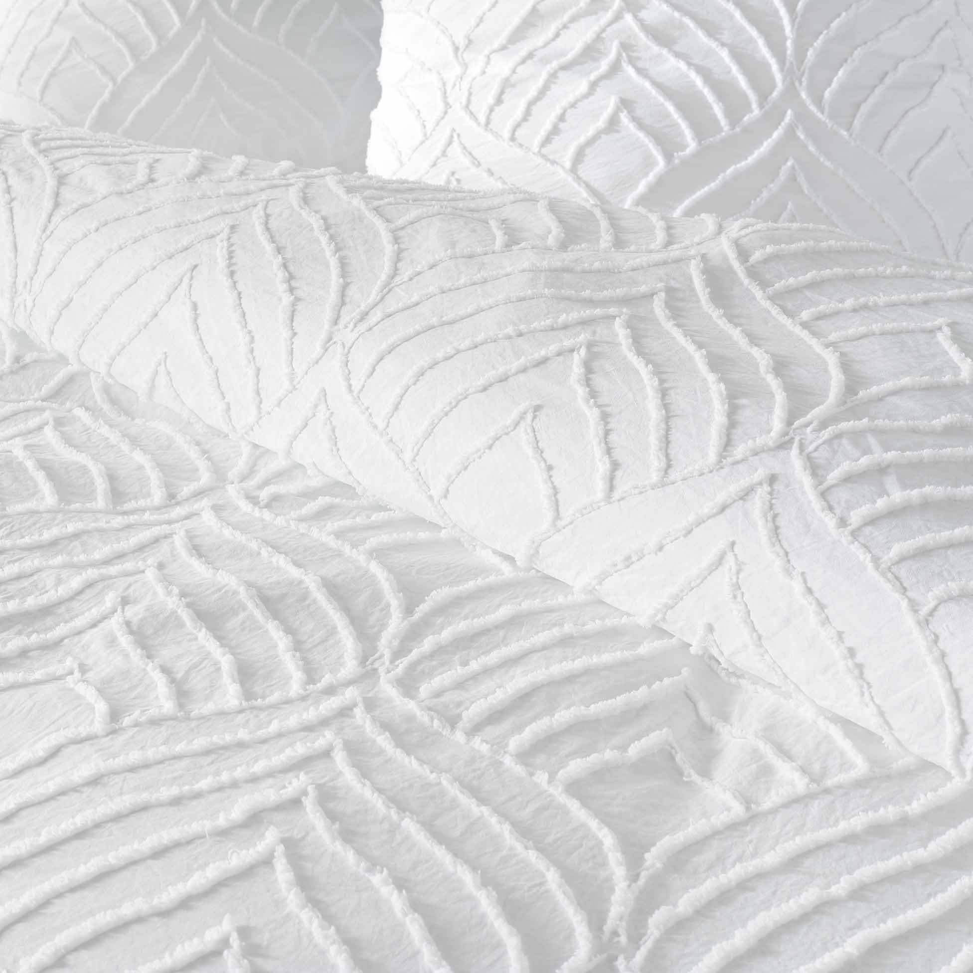 Douceur d'intérieur heltie - Juego de Cama de 3 Piezas (240 x 220 cm) Blanco, Microfibra Afelpada