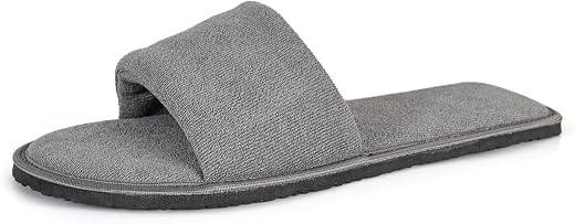 MIFUZI Men Home Slippers Open Toe Slides Slip on Comfortable Sole Lightweight Anti Skid Indoor Bedroom Room Indoor House C...