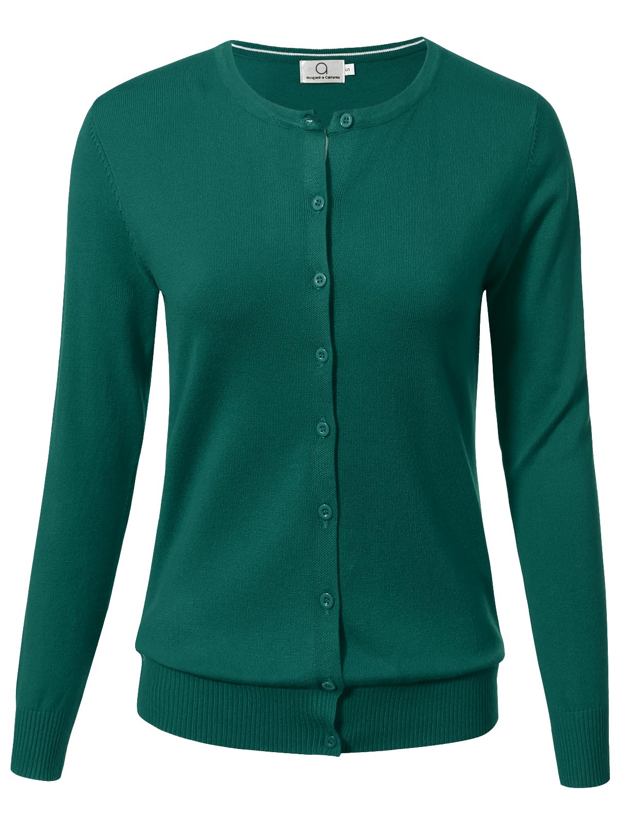 Allsense Women's Long-Sleeve Crewneck Cardigan