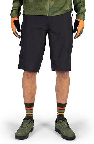 Endura Hummvee Cycling Shorts with Liner | Detatchable Liner | Urban and Trail Shorts | Padded Comfort | Cargo Storage | Clickfast Shorts Black - 2