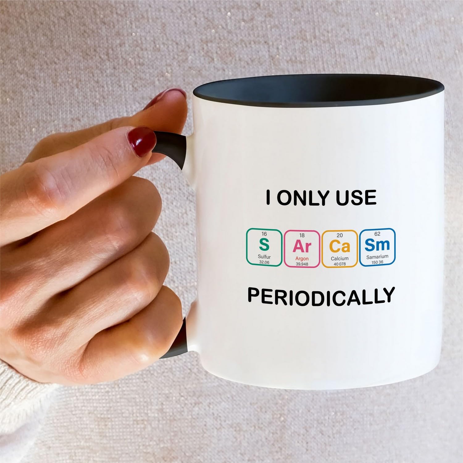 Tazza Da Caffè Umoristica Per Chimici E Insegnanti: 'I Only Use Periodically' – Regalo Divertente Per Studenti, Colleghi E Amanti Della Scienza