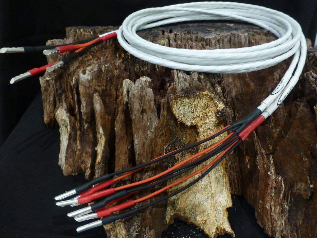 Nerve Audio Axon 18 Bi-Wire Silver Plated OFC Speaker Cable Banana Z Plug 3.5m
