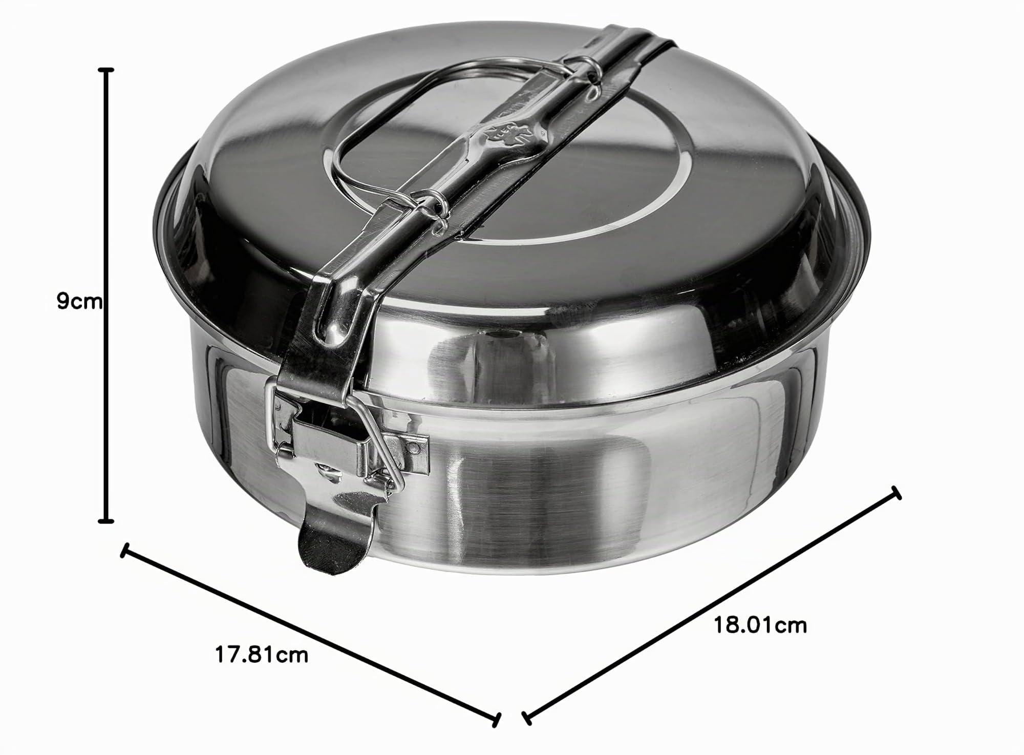 Ilsa 5031 - Acciaio Lunch Box, 16 cm, argento