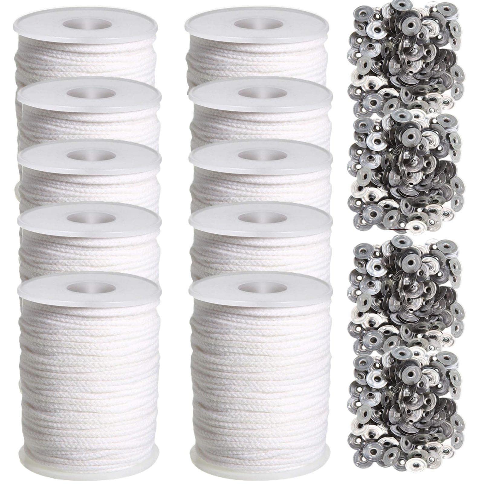 Kit fabrication bougies avec mèche bougie coton 61 mèche tressée et support cire soja