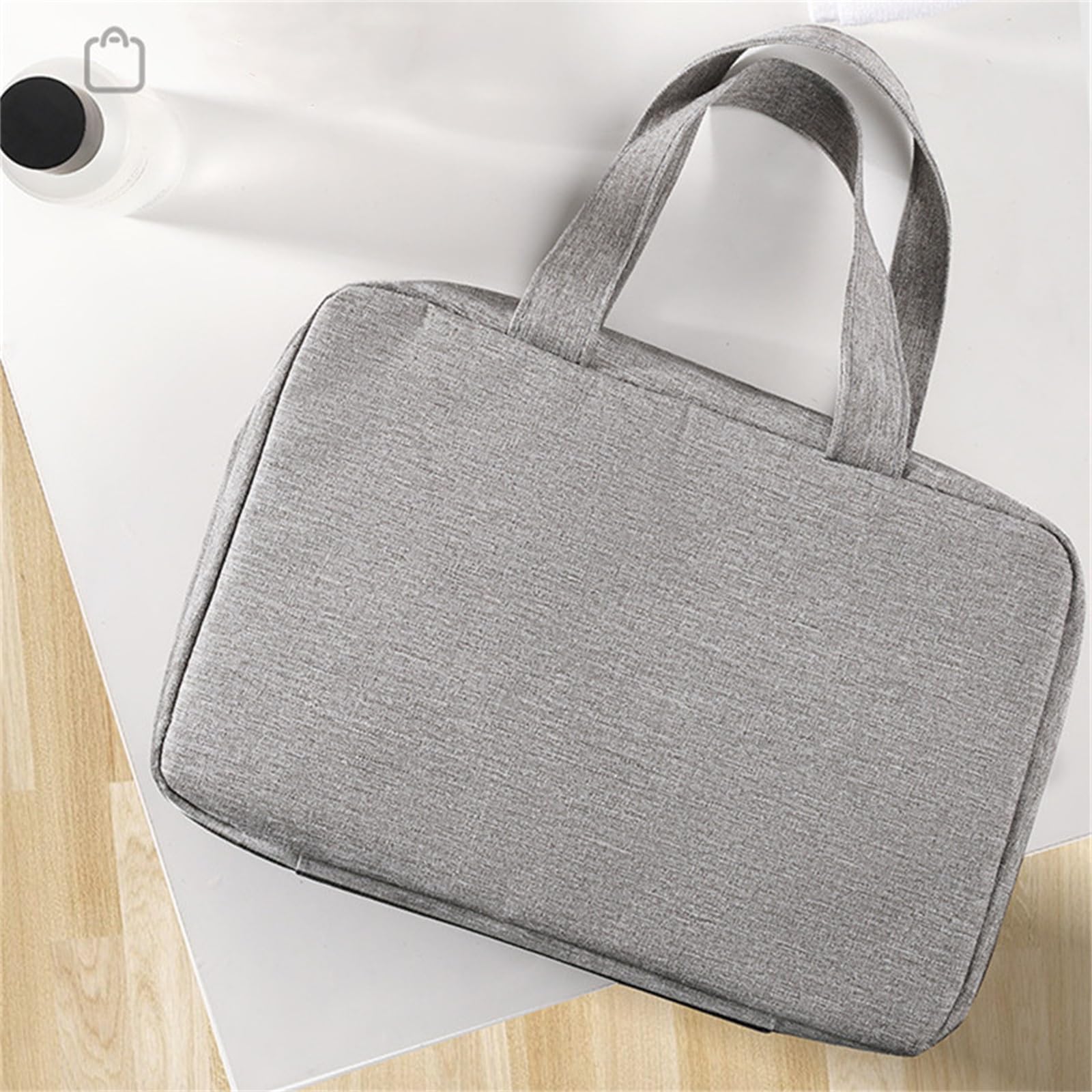 Borsa da Toilette da Appendere Borsa da viaggio impermeabile pieghevole con separazione for prodotti asciutti e bagnati, for cosmetici da uomo(Gray)