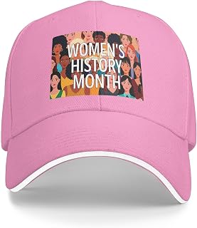 Womens History Month Hat March National Women's History Month Golf Dad Baseball Cap Running Hats