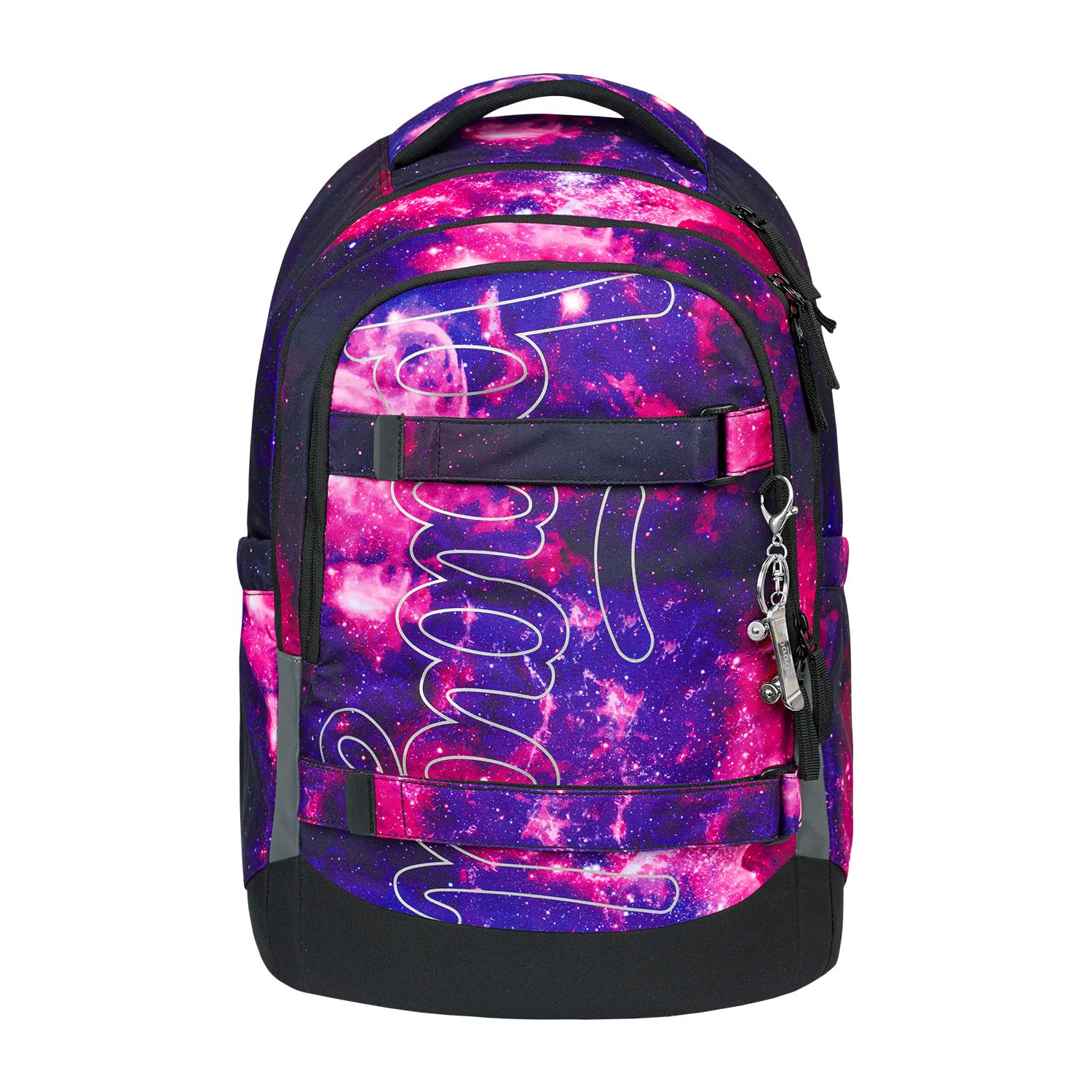 Baagl Juego de mochila escolar para niños y niñas, adolescentes, 3 piezas, mochila de skate Max, mochila escolar a partir de 3ª clase, mochila escolar con correa para el pecho, mochila ergonómica para