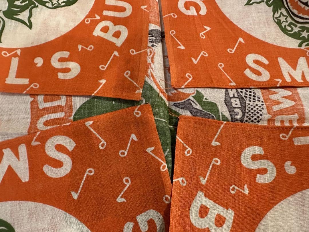 スペシャル　ヴィンテージバンダナ　vintage バスター・ブラウン Smilin' Ed McConnell's Buster Brown Gang Cotton Bandana