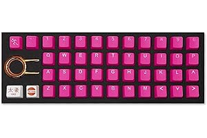 Neon Pink Taihao Rubber Keycaps: Enhance Your Gaming Experience