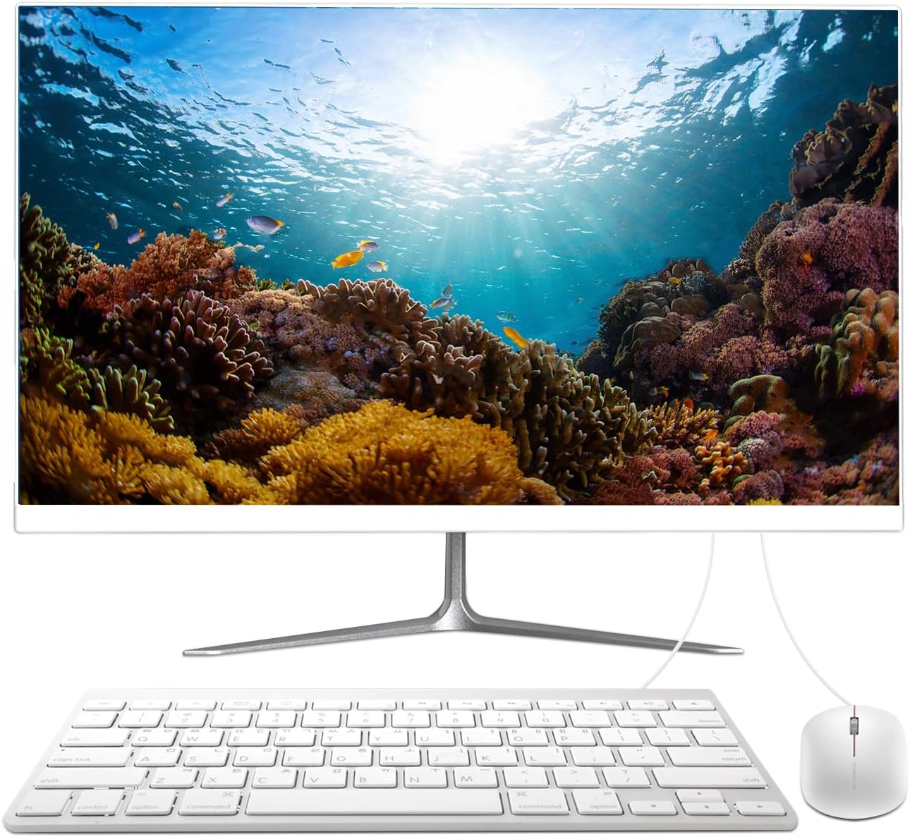 27” All-in-One Desktop Computers, N5095 Quad-Core Desktop Computer PC, 16G RAM 512G SSD IPS HD Ultra-Thin Display, USB3.0 Built-in Speaker Keyboard Mouse for Gaming Office Study 27” All-in-One Desktop Computers, N5095 Quad-Core Desktop Computer PC, 16G RAM 512G SSD IPS HD Ultra-Thin Display, USB3.0 Built-in Speaker Keyboard Mouse for Gaming Office Study