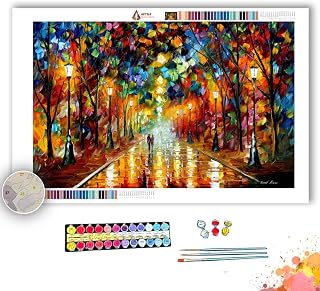 afremov Farewell to Anger - Paint by Numbers Kit by Leonid Painting - Acrylic Paints, Magnifier, and Brushes for Adults and Kids Beginner (30 * 40cm/12 * 16inch No Frame)