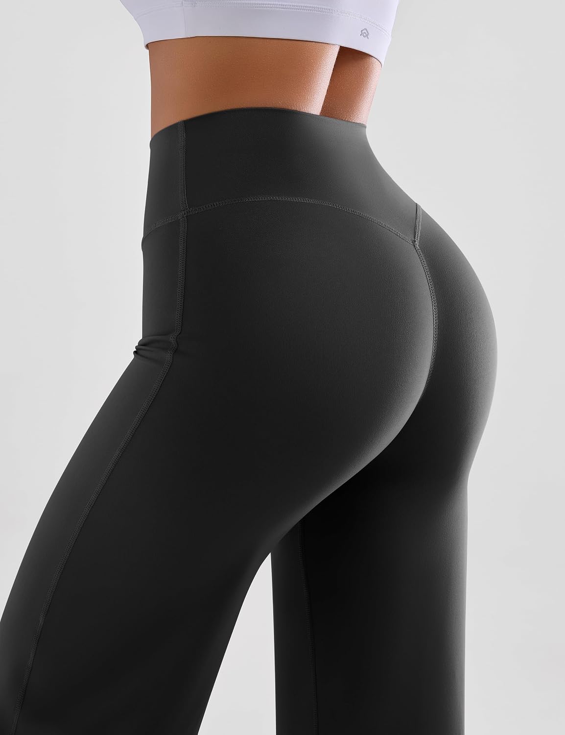 OLCHEE Womens Yoga Pants Wide Leg Straight Leggings High Waist No Front Seam Causal Stretch Gym Workout Bottom Butt Lifting